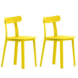 Vitra All Plastic Chair, Set of 2 Buttercup